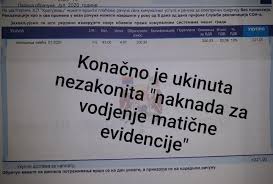 JSP ukinuo nezakonitu naknadu za vodjenje matične evidnecije